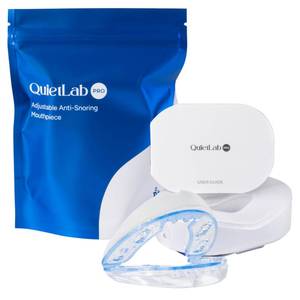 lot 12001 image: QuietLab Pro Anti-Snoring Mouthpiece - Adjustable Snoring Mouth Guard, Orthodontist Designed, No Boiling Required - BPA-Free Medical Grade - Designed for Nighttime Snoring Control