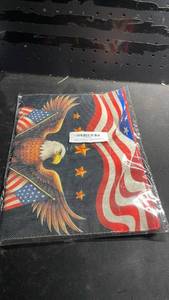 lot 12018 image: ZXvZYT 250 Years America Garden Flag,Eagle Design,USA 250th Anniversary Patriotic Design Flags Banner Double Sided Flax Outdoor Yard Decorative(12inx 18in)