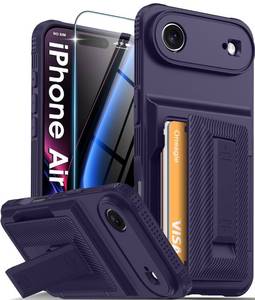 lot 12358 image: Oneagle Wallet for iPhone Air Case with Card Holder (4-5 Cards) RFID Blocking Screen Protector Full Camera Protection Case with Kickstand 15FT Shockproof Heavy Duty Phone Case for iPhone 17 Air