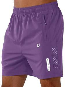 lot 12371 image: NORTHYARD Mens Athletic Running Shorts Gym Workout 7in9in5in Quick Dry Lightweight Sports Basketball Tennis 3 Zipper Pockets PURPLE-5inch 4XL
