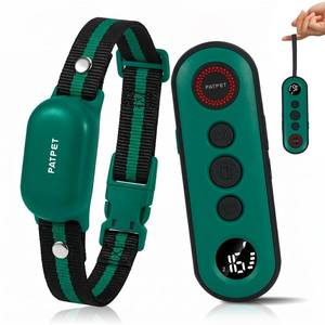 lot 12419 image: PATPET Shock Collar for Dogs - 4000FT Dog Training Collar with Remote, IPX7 Waterproof 4 Modes (BeepVibrationShockSafe) Dog Shock Collar, Rechargeable E-Collar for Small Medium Large Dogs (Green) (Used)