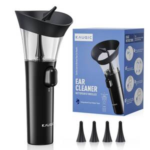 lot 12443 image: KAUGIC Manual Ear Wax Cleaner � Safe, Comfortable and Easy to Use Seamless One-Hand Operation, Black (Used)