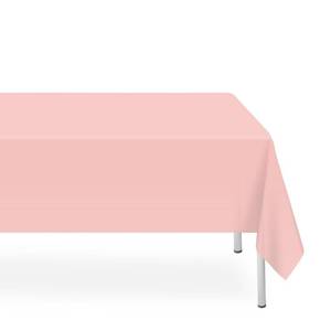 lot 12450 image: LIKAJON 12 Pack Rectangular Disposable Blush Pink Tablecloth, Light Pink Plastic Table Cloths for Parties Disposable, 54x108 in Waterproof Tablecloth for Birthday Party Baby Shower Picnic Valentines