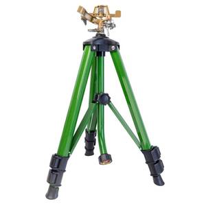 lot 13235 image: Orbit Tripod Lawn Zinc Impact Sprinkler - 360 Degree Rotating Yard Sprinkler with Adjustable Height - Heavy-Duty Zinc - High-Pressure Nozzle - for Large Lawn Coverage - 56667