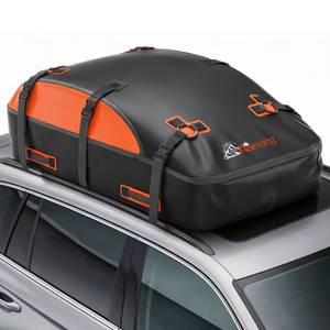 lot 13237 image: Asinking Car Rooftop Cargo Carrier Bag, 100percent Waterproof Non-Rip 20 Cubic Feet Car Roof Bag for All Vehicles withWithout Rack, Includes Non-Slip Mat, Luggage Lock, 4 Door Hooks, Storage Bag