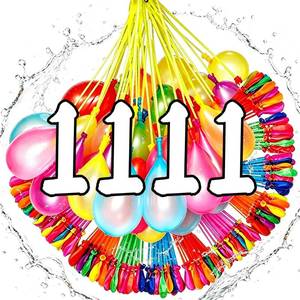 lot 14333 image: 1111Pcs Water Balloons, 1111 Water Balloons Quick Fill 1111 Colorful Air Balloons for Fun Fast Filling Water Balloon
