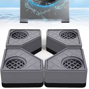 lot 14370 image: 4Pcs Anti Vibration Pads for Washing Machine, Stops Washer Dryer Moving, Prevents Noise, Vibration Transfer, Antivibration Stabilizer Support Feet (Increase1.8in)