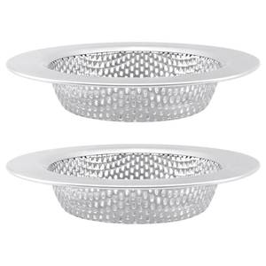 lot 14411 image: Quacc 2 PCS Sink Strainers for Kitchen Sink Drain Basket, Upgraded 2-Layer Safe Design Stainless Steel Sink Protector Screen Disposal Strainer Drainage Stopper (Outer Diameter 4.4in) 2-Pack