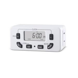 lot 14418 image: M EGA MEGACUBE 7 Day Programmable Digital Timer Outlet, Indoor Timer with Single Plug-in, Digital Light Timers for Lamp, Fan, Aquarium, 15A 12HP, 3 Pack
