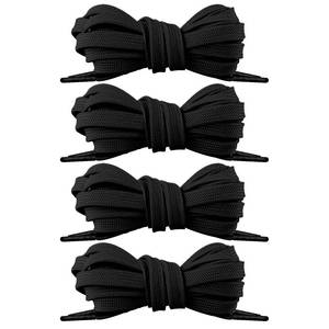 lot 14434 image: 4 Pairs Shoe Laces, 516 Black Flat Shoe Laces Athletic Shoelaces for Sneakers