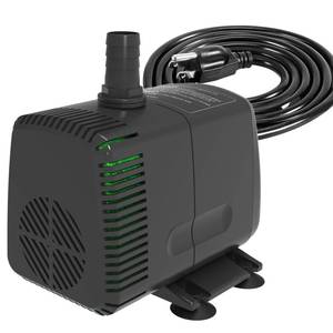 lot 14472 image: Knifel Submersible Pump 880GPH with AUTO-Shut-Off 10ft High Lift for Fountains, Hydroponics, Ponds, Aquariums and More