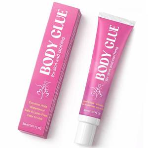 lot 14495 image: Body Glue for Clothes and Skin 30ml, Liquid Body Adhesive, Water Wash Off Butt Glue for Dancers, Sweat Resistant, Strong Fabric-Safe Fashion Glue for Stagewear, Wigs, Socks, Bras and Costumes(1.01Ounce)