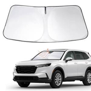 lot 18462 image: Windshield Sun Shade Custom Fit 2023 2024 2025 2026 Honda CRV SUV, LX, EX, EX-L, Sport Hybrid, Touring Accessories Foldable Sunshade Sun Blocker Front Window Shades Covers