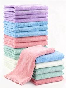 lot 18478 image: MIXCOOL 20 Pack 10x10 Inches Microfiber Coral Fleece Baby Washcloths,Extra Absorbent,Soft Wash Clothes,Bath Face Towel for Newborn,Infant and Toddlers (Muticolor)