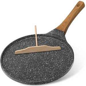 lot 19324 image: YASHE 10-Inch Nonstick Crepe Pan, Induction Cooktop (Wooden Spreader Not Included)