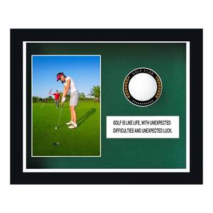 lot 19355 image: Golf Ball Case,Golf Ball Display Case,Golf Ball Holder Displaygolf Ball Display case Single,Golf Ball Holder Gift for Golf Enthusiasts,Golf Ball DisplayRackCabinet withGlass Door,with 4x6 Photo Frame