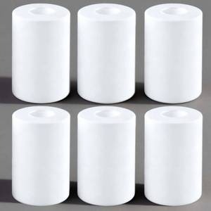 lot 19372 image: 6 Pack White Frosted Glass Shade for Light Fixtures,Cylinder Glass Light Shade Replacement,5.9inHeight,3.94inDiameter,1.65inFitter - Lamp Shades for Floor Lamps,Bedside,Chandelier,Wall Sconces -by GOandSO