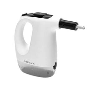 lot 19377 image: TICYACK Handheld Steam Cleaner, 15S Rapid Heating, 3 Adjustable Modes, 14 Cleaning Kits, Steam Cleaner for Home, Kitchen, Bathroom, Car(White)