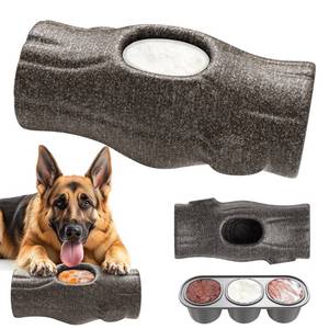 lot 20264 image: Brliii Tree Stump Dog Frozen Treat Toy, Long Lasting Chew and Heavy Duty Treat Dispenser Toy for Large Dogs with Peanut Butter Holder, Non-Toxic Easy Clean Teething Toys for Aggressive Chewers