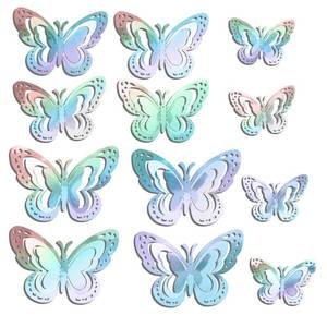 lot 20283 image: 12PCS 3D Butterfly Wall Decor,Butterfly Stickers for Home and Party Decorations (12, Gold)