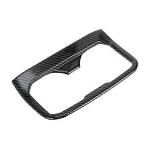 lot 20295 image: REPAIROCK 1 Pcs Armrestbox Rear Cup Holder Cover Trim for Toyota Tacoma 2016-2023 Rear Seat Armrest Cup Holder Cover Trim Carbon Fiber Pattern ABS Black