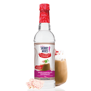 lot 20318 image: Jordan s Skinny Mixes Sugar Free White Chocolate Peppermint Syrup  Zero Calories  Gluten Free  25.4 Fl Oz