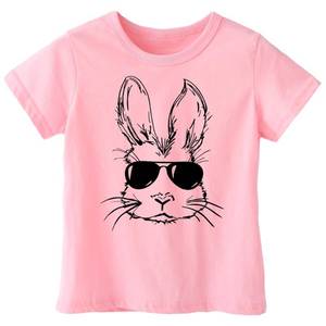 lot 20346 image: cheerilulu Easter Shirt for Toddly Boy Girls Kids, Happy Bunny Toddler T-Shirt, Spring Egg Hunt Kids Tee, 2-6T
