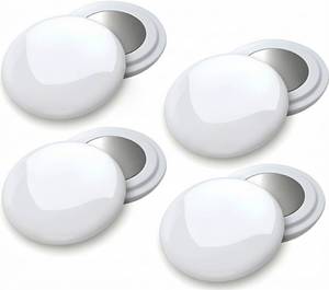 lot 20362 image: Pack of 4 Magnetic Race Bib Holders with Waterproof Pouch � 0.7 in Running Bib Magnets for Marathon, Triathlon and Trail � Secure No-Pin Bib Attachment � Color (White)