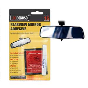 lot 20376 image: LOCBONDSO Strong Hold Rearview Mirror Adhesive Repair Kit, Fast-Curing Windshield Glue, Waterproof and Heat Resistant for MetalGlass Bonding