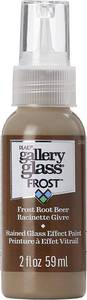 lot 20390 image: Gallery Glass, Frost Root Beer Stained Glass 2 fl oz Brilliant Smooth Finish Paint, Perfect for Easy to Apply DIY Arts and Crafts, 19695
