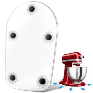 lot 20392 image: Sipnore Mixer Slider Mat for KitchenAid Stand Mixer 4.5-5 QT, Transparent Acrylic Appliance Sliding Tray Mixer Mover Slider Mat for Kitchen aid Ice Cream Attachment KitchenAid Mixer Accessories