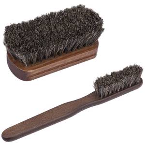 lot 20396 image: 2 PCS Leather Brush Car Detailing, Horse Hair Brush, Car Cleaning Supplies, Car Interior Brush, Carpet Brush for Car Detailing, for Car Accessories Interior, Carpet, Upholstery, Furniture and Shoes