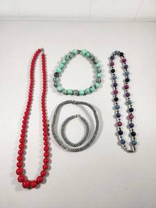 lot 202 image: Beaded Jewelry Collection - Necklaces and Bracelets