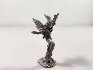 lot 234 image: Pewter Fairy Figurine with Crystal Accents