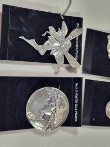 lot 258 image: Gallo Pewter Sculptures Pendant Necklace Collection