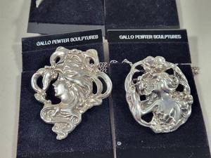 lot 259 image: Gallo Pewter Sculptures Collection - 6 Decorative Figurines