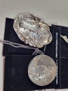 lot 260 image: Gallo Pewter Sculptures Pendant Necklace Collection