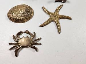 lot 270 image: Brass Marine Life Figure Set