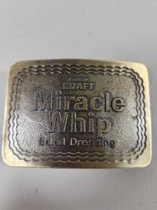 lot 272 image: Kraft Miracle Whip Salad Dressing Belt Buckle
