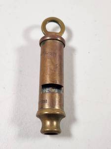 lot 274 image: Antique Brass Whistle Made in England