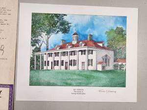 lot 350 image: Rennie Lockney Historic Building Lithograph with Certificate of Authenticity