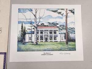 lot 351 image: Signed Andrew Jackson Print with Certificate of Authenticity