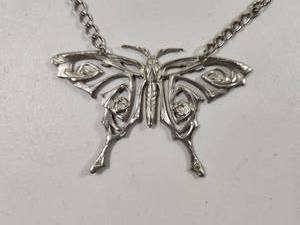 lot 358 image: Silver Tone Butterfly Chain Necklace