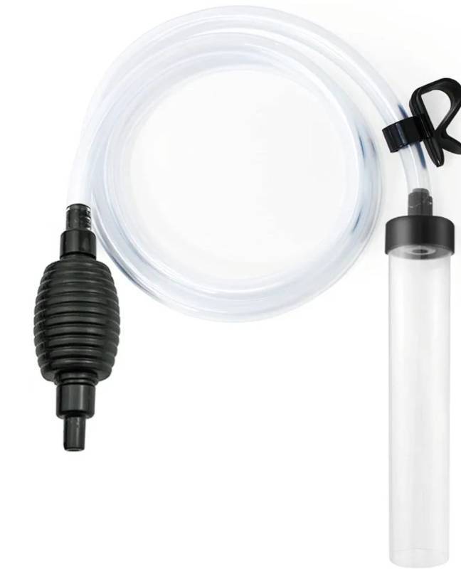 lot 72524 image: 5ft Aquarium Siphon Vacuum Cleaner for Fish Tank Cleaning Gravel & Sand, blue - Retail $16