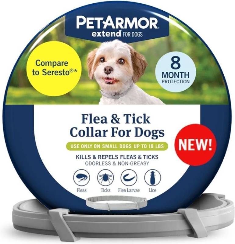 lot 72527 image: PetArmor Extend Dog Flea and Tick Treatment & Prevention Collar for Small Dogs up to 18 lbs., 8 Months of Protection, Odorless & Non-Greasy, Waterproof, Kills Fleas, Ticks, and Larvae, 1 Count2K bought in past month - Retail $45