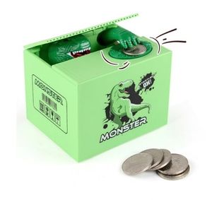 lot 27172 image: Gorillas Dinosaurs Stealing Money Bank ,Monsters Piggy Bank Coin Box, Automatic Stealing Money with Music Sounds, Creative Birthday for Kids Boys - Retail $20
