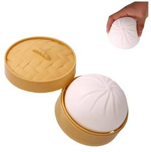 lot 27182 image: Giant Dumpling Squishy, Large Dumpling Squishy, Mystery Jumbo Dumpling Squishy, Food Steamer Stretchy Desk Toys, Cute Anxiety Relief Fidget Toy, Soft Squeeze Decompression Dough - Retail $14