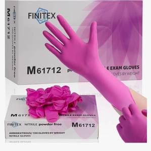 lot 27220 image: Nitrile Disposable Latex-Free Gloves - 3.5mil 1001000PCS Powder-Free Latex Free Cleaning Medical Exam Food Gloves - Retail $11