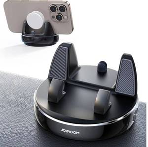 lot 27229 image: Car Phone Holder Mount, 360° Adjustable & Avoid Sun Glare Phone Holder for Car, Slip Free Spring Snap Design Dashboard Phone Stand, Compatible with Smartphones, GPS Devices, black - Retail $20