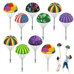 lot 27239 image: 10 Pcs Parachute Toys for Kids, Cool Outdoor Flying Toys Parachute Men for 3 4 5 6 7 8 9 10 Year Old Boys Kids, Best Easter Basket Stuffers Valentines Gifts Idea 2026 for Kids Party Favors - Retail $16